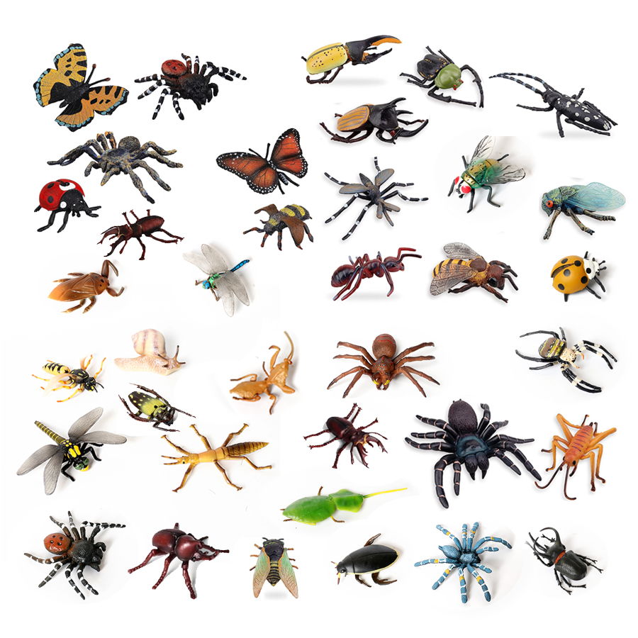 Home Decor Humacao - Realistic Plastic Bugs Figurines with Cicada