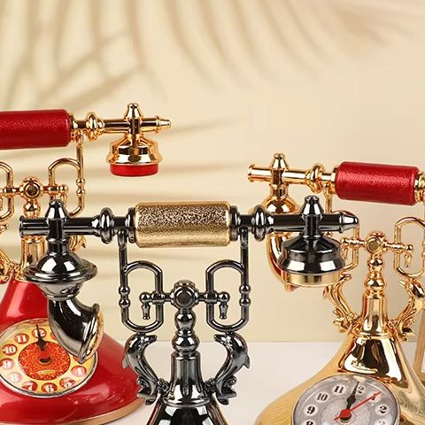 Vintage Alarm Clock - 1pc Retro Alarm Clock Telephone Model