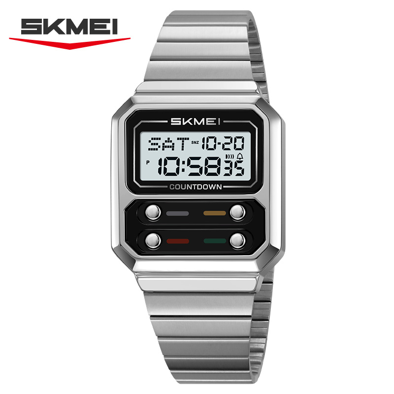 Vintage Alarm Clock - SKMEI 2448 Business Men's Retro Luxury