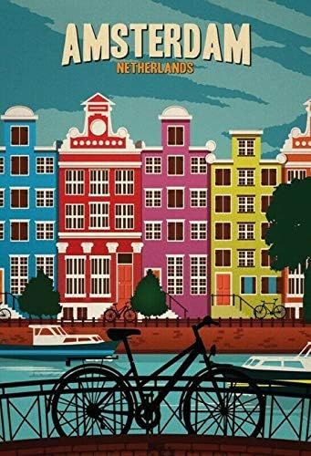 Home Decor Netherlands - Metal Tin Sign Vintage Chic Art