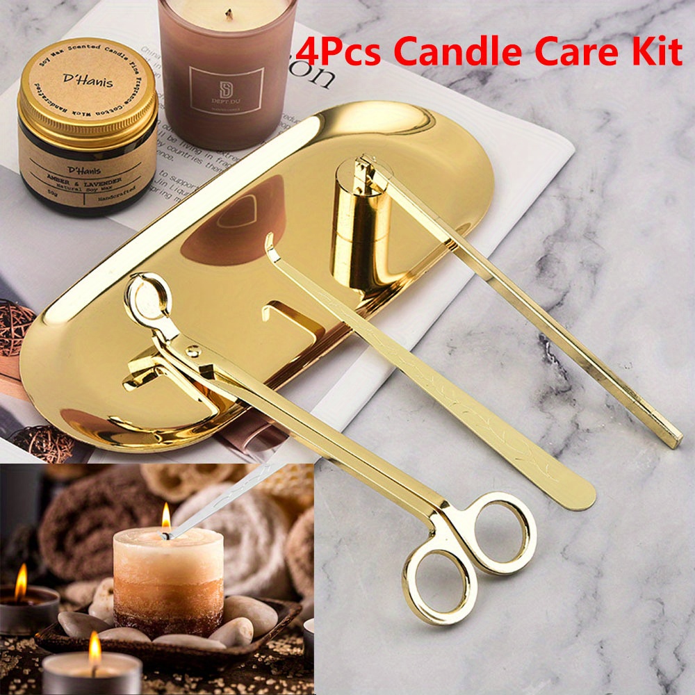 Home Decor Kit - 4pcs/set Luxury Candle Care Kit Stainless