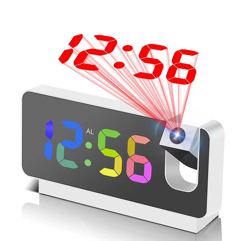 Vintage Alarm Clock - Projection Alarm Clock Desk Clock with