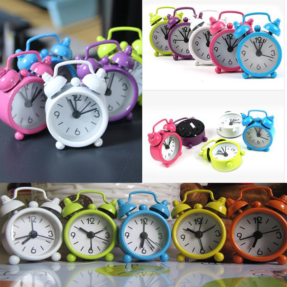 Vintage Alarm Clock - Creative Cute Mini Metal Small Alarm