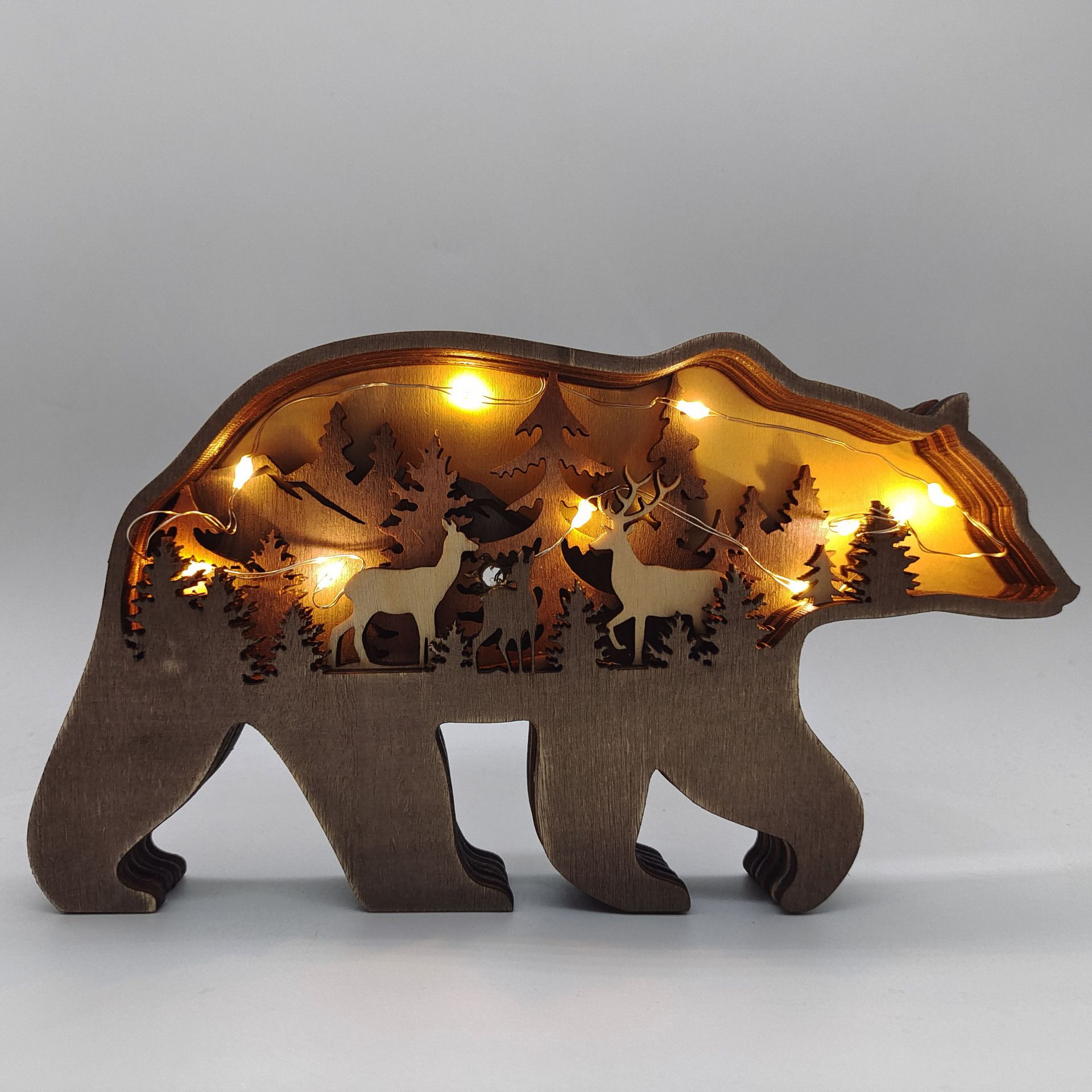 Home Decor Kit - 2023 New DIY Wood Elk Brown
