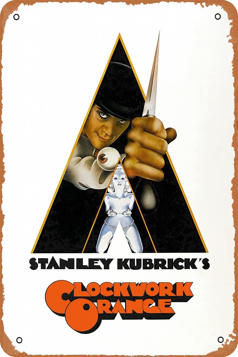 Home Decor Orange - A Clockwork Orange Movie Poster Retro