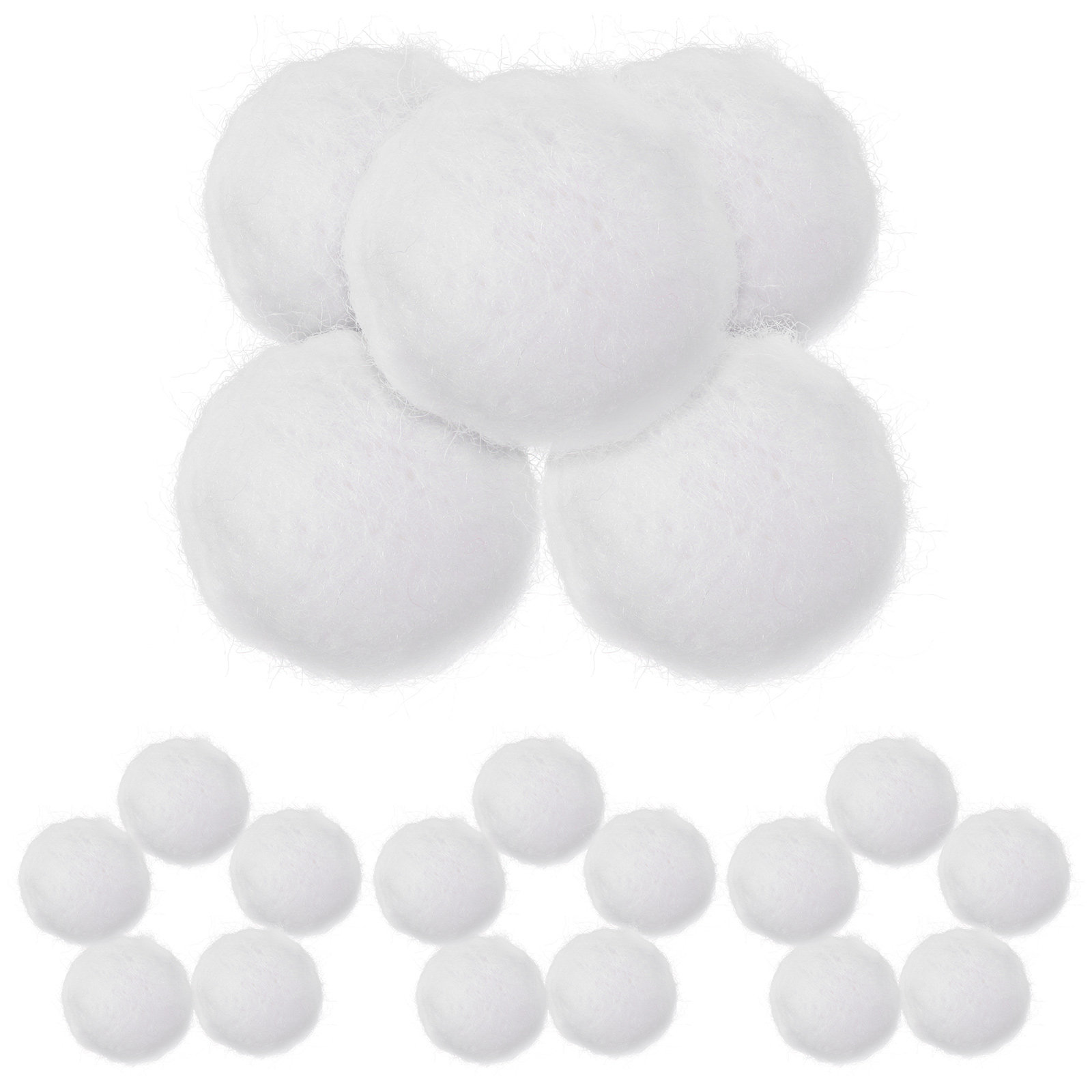 Home Decor Handmade - 20Pcs Handmade Wool Felt Balls Soft