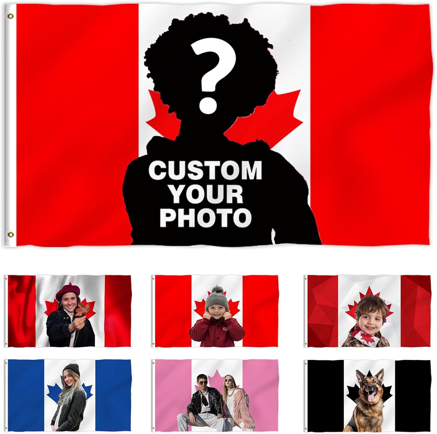 Home Decor Canada - Flagicts 100% Polyester Custom Canada Flag