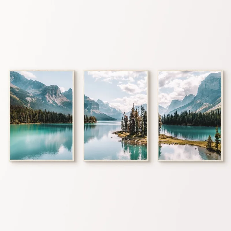 Home Decor Canada - Canada Mountain Lake Poster Scenic Forest
