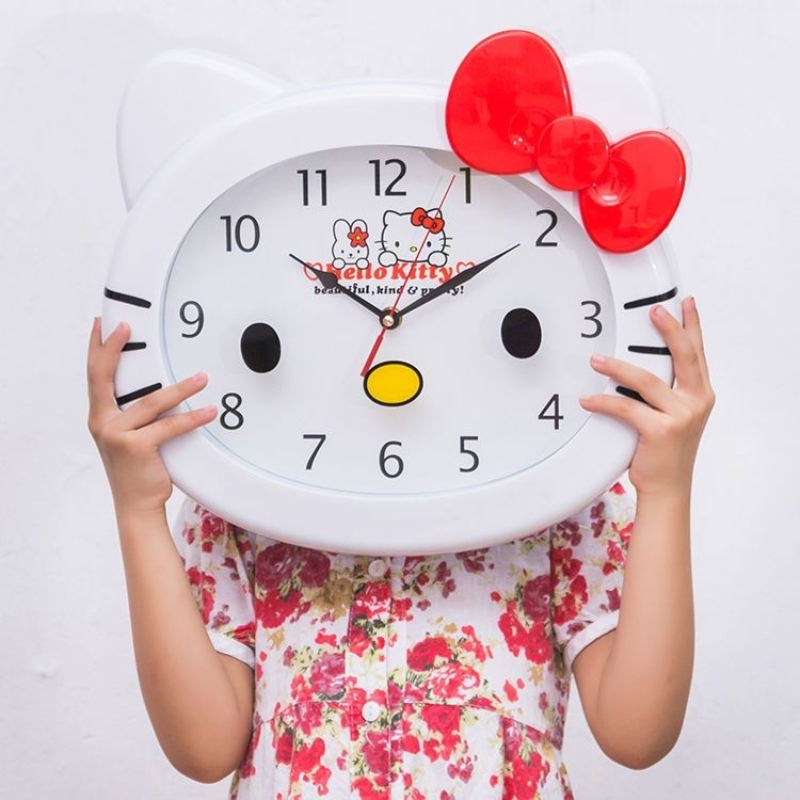 Cute Sanrio HelloKitty Silent  - đánh giá và giá Wall Clock Silent