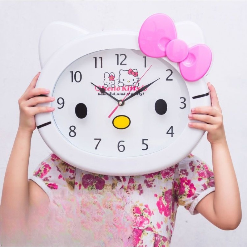 Cute Sanrio HelloKitty Silent  - đánh giá và giá Wall Clock Silent