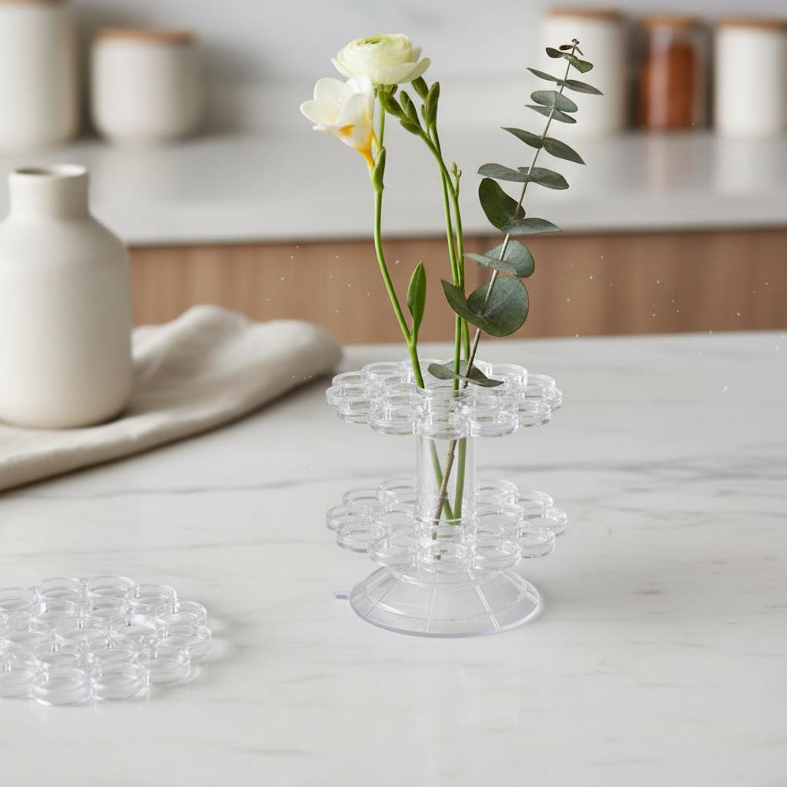 Coil Flower Stalk Holder Easy  - đánh giá và giá Home Decor Vase