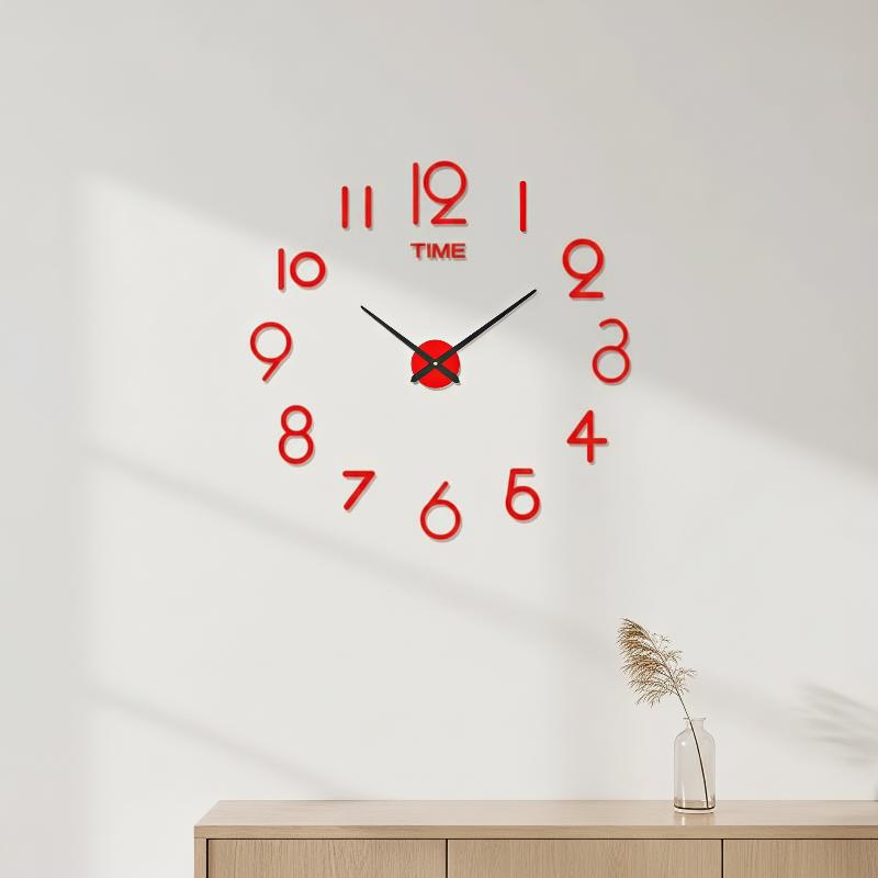 Acrylic Mirror 3D DIY Wall Clo - đánh giá và giá Wall Clock Silent