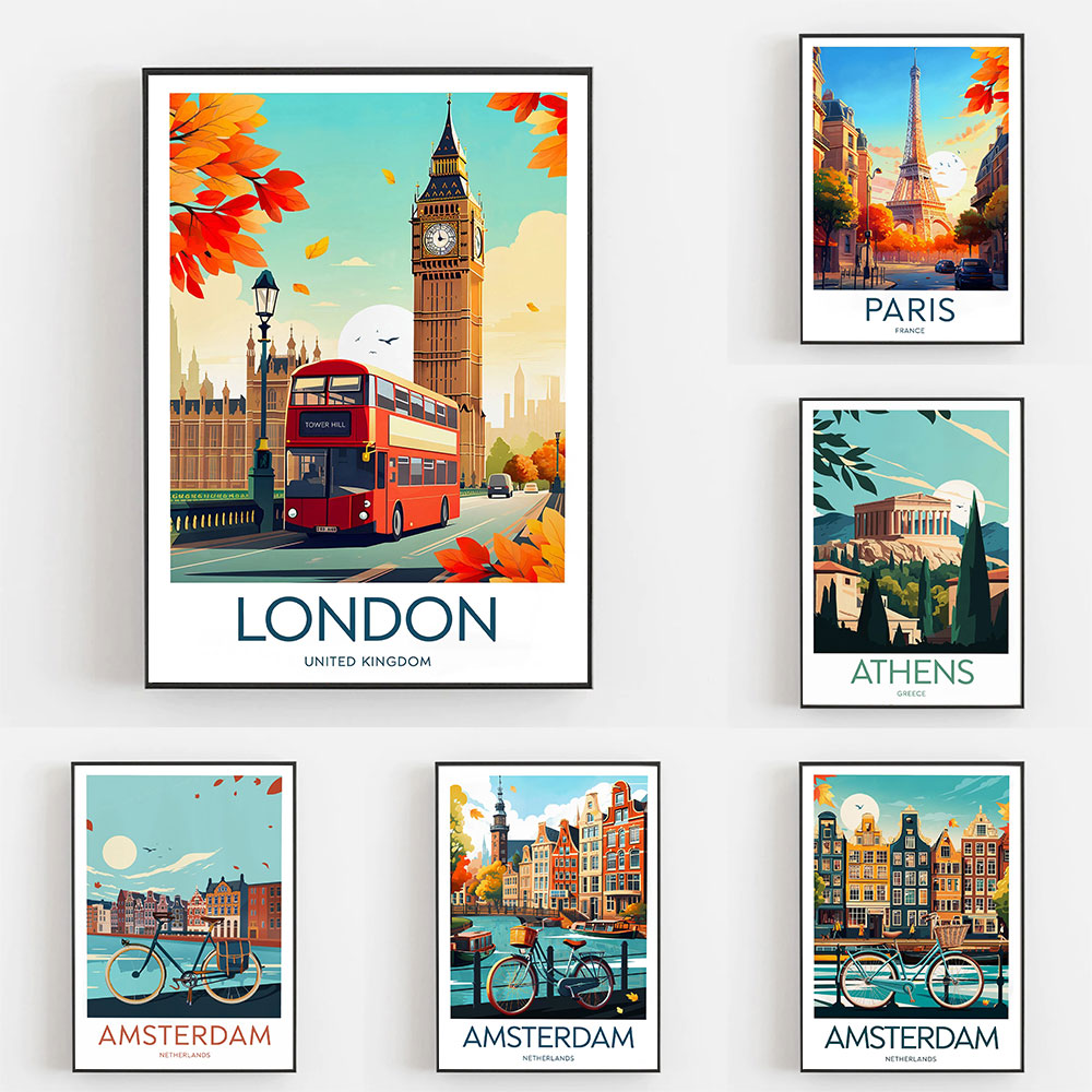 Amsterdam Travel Prints Nether - đánh giá và giá Home Decor Netherlands