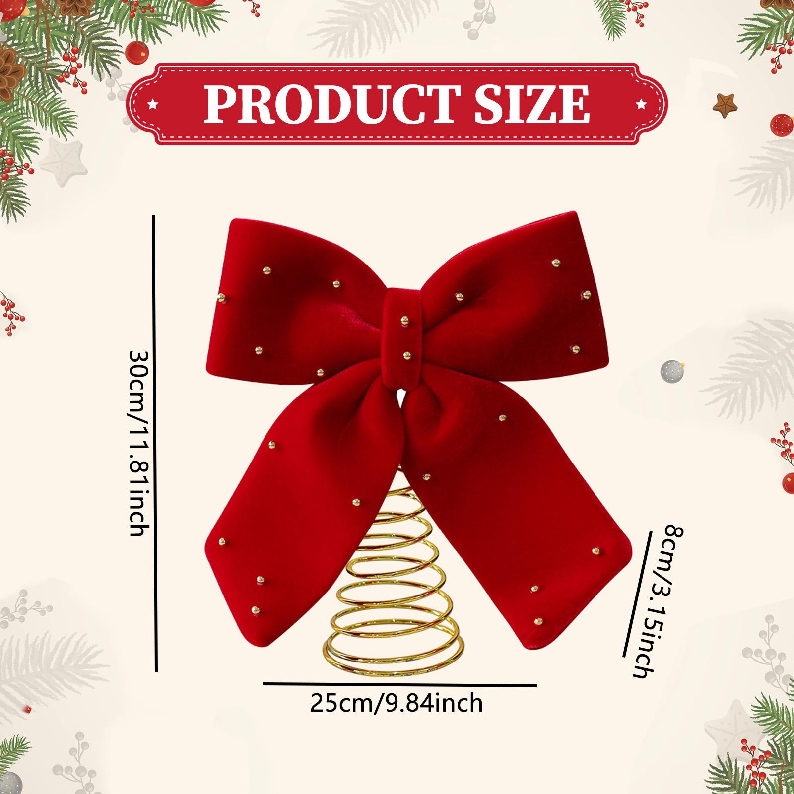 Elegant Red Bowknot Christmas  - đánh giá và giá Home Xmas Decor Ideas