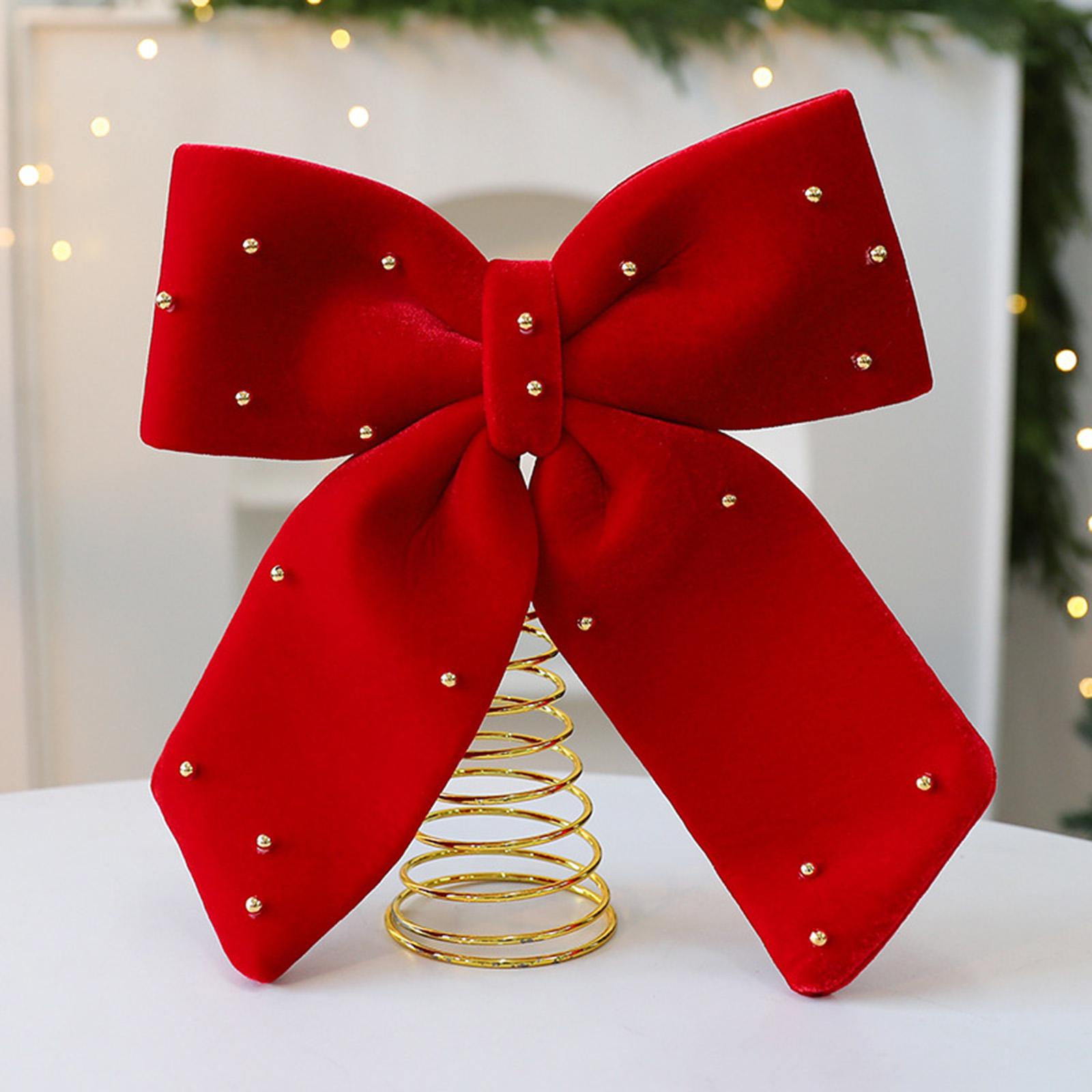 Elegant Red Bowknot Christmas  - đánh giá và giá Home Xmas Decor Ideas