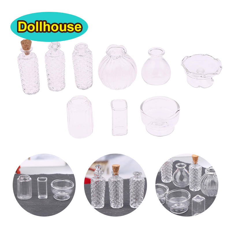 1:12 Dollhouse Miniature Glass - đánh giá và giá Home Decor Vase