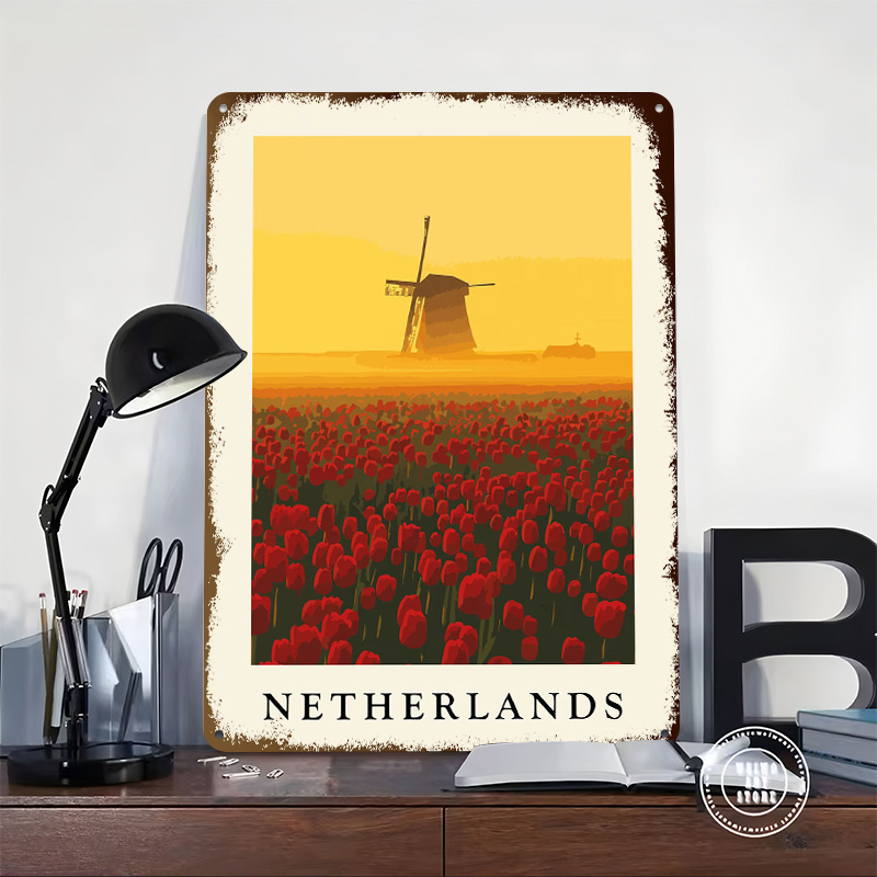 Netherlands Windmill and Tulip - đánh giá và giá Home Decor Netherlands