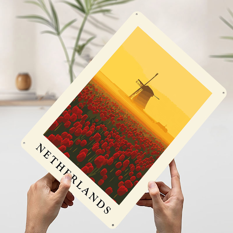 Netherlands Windmill and Tulip - đánh giá và giá Home Decor Netherlands