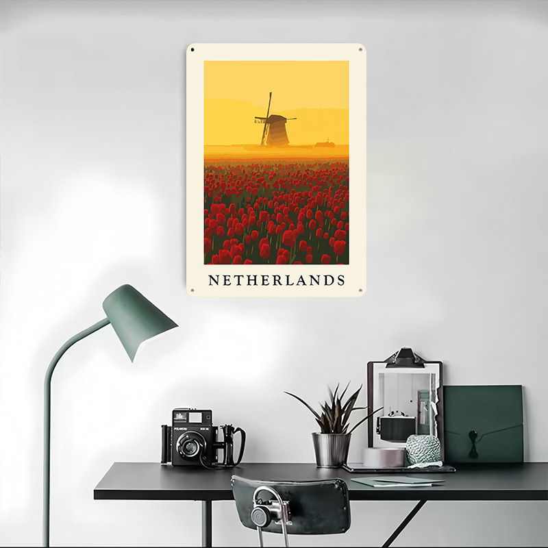 Netherlands Windmill and Tulip - đánh giá và giá Home Decor Netherlands