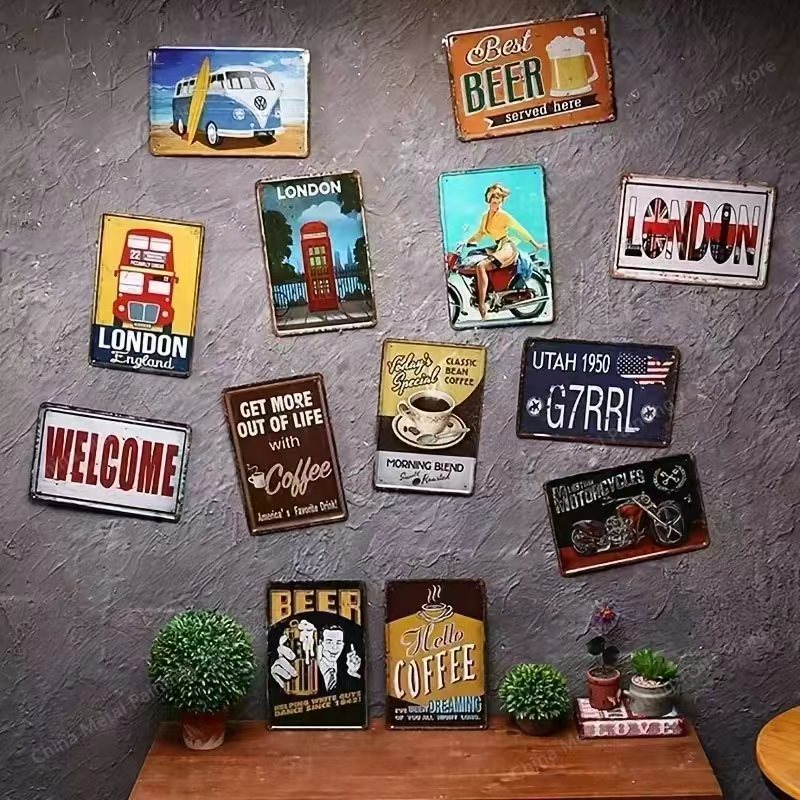 Metal Signs Vintage Metal Plat - đánh giá và giá Home Decor Luxury