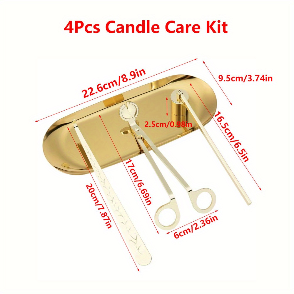 4pcs/set Luxury Candle Care Ki - đánh giá và giá Home Decor Kit