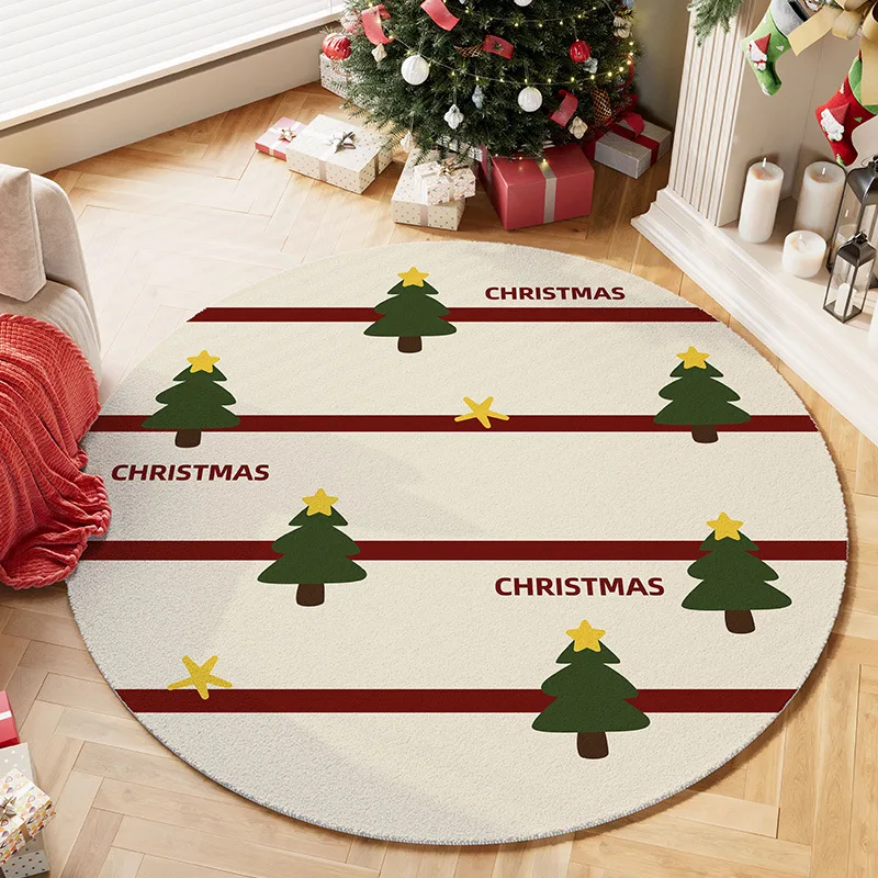 Round Rug – Cozy Holiday Home  - đánh giá và giá Home Xmas Decor Ideas