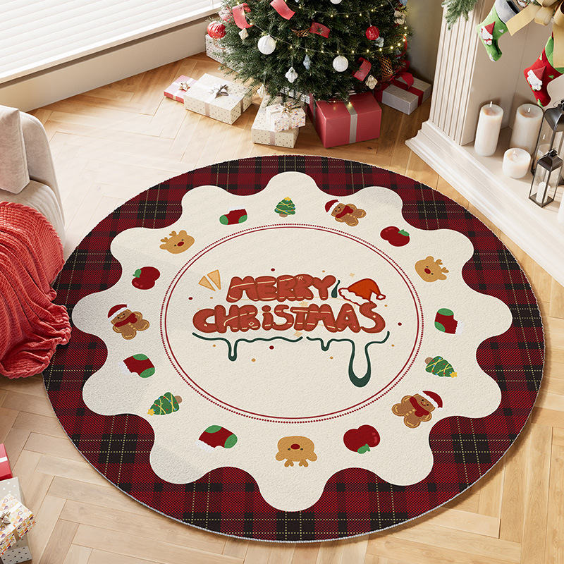 Round Rug – Cozy Holiday Home  - đánh giá và giá Home Xmas Decor Ideas