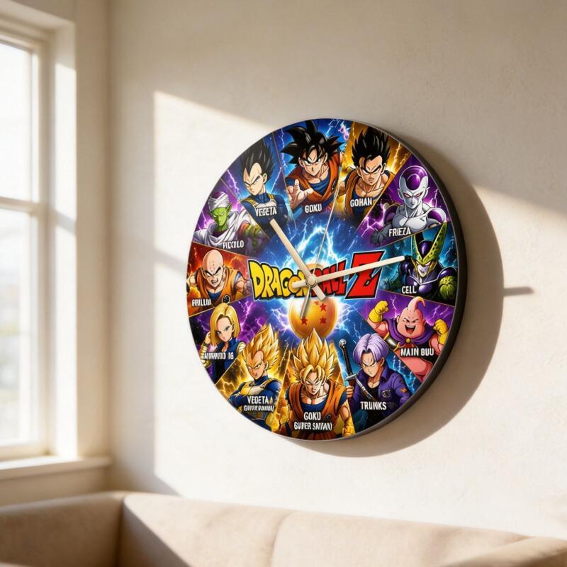 Dragon Ball Z Anime Round Wall - đánh giá và giá Wall Clock Silent