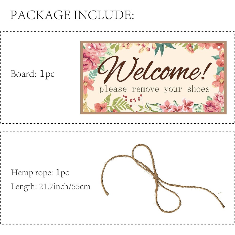 Welcome Please Remove Your Sho - đánh giá và giá Home Decor Kit