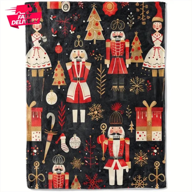 Christmas Blanket Reindeer Hol - đánh giá và giá Home Xmas Decor Ideas