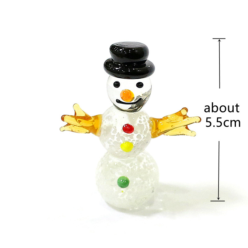 Mini Glass Snowman Figurine Cu - đánh giá và giá Home Xmas Decor Ideas