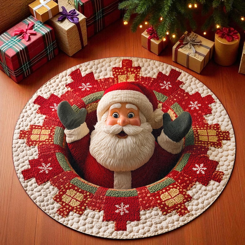 Christmas Santa Claus Round Do - đánh giá và giá Home Xmas Decor Ideas