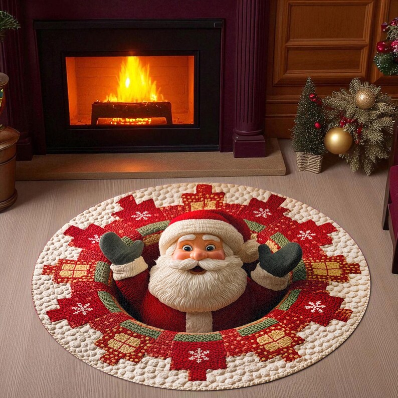 Christmas Santa Claus Round Do - đánh giá và giá Home Xmas Decor Ideas