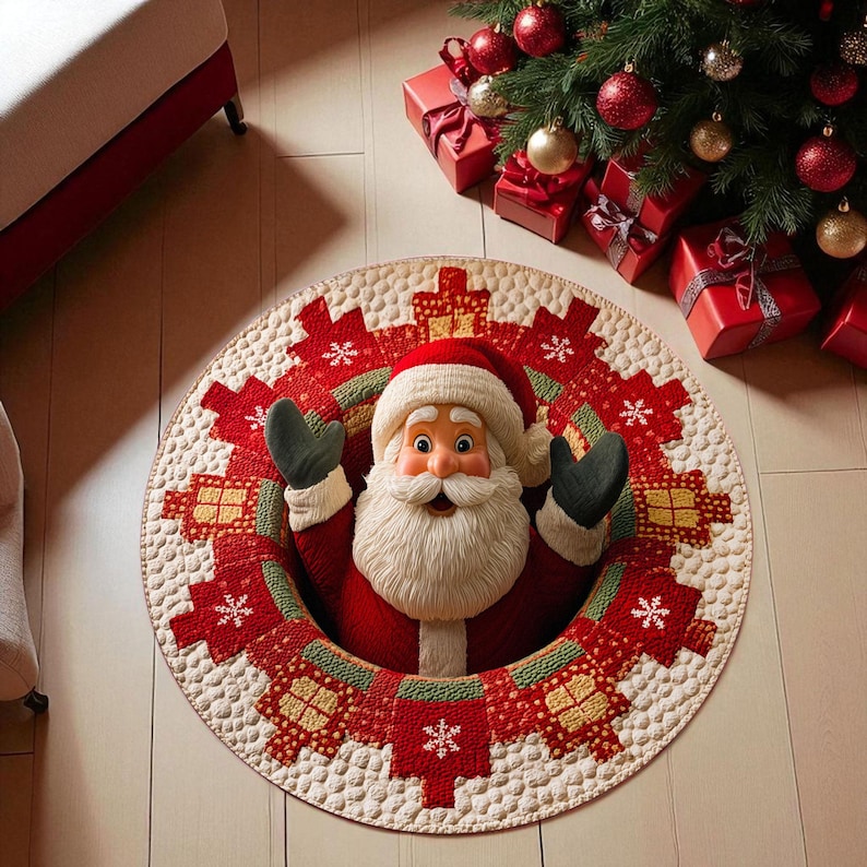 Christmas Santa Claus Round Do - đánh giá và giá Home Xmas Decor Ideas