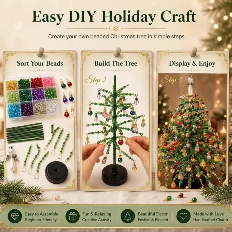DIY Beaded Christmas Ornaments - đánh giá và giá Home Xmas Decor Ideas