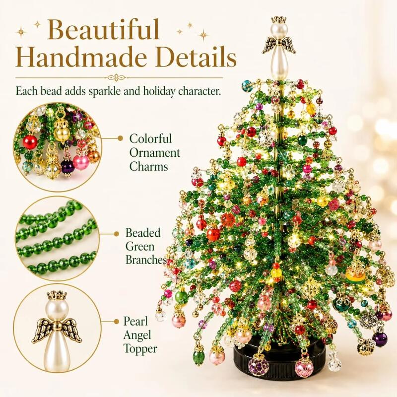 DIY Beaded Christmas Ornaments - đánh giá và giá Home Xmas Decor Ideas