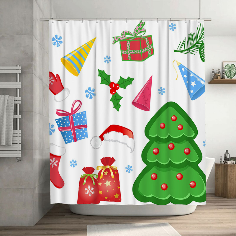 TU Shower Curtain Christmas Fo - đánh giá và giá Home Xmas Decor Ideas