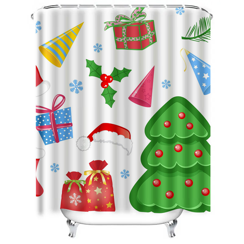 TU Shower Curtain Christmas Fo - đánh giá và giá Home Xmas Decor Ideas