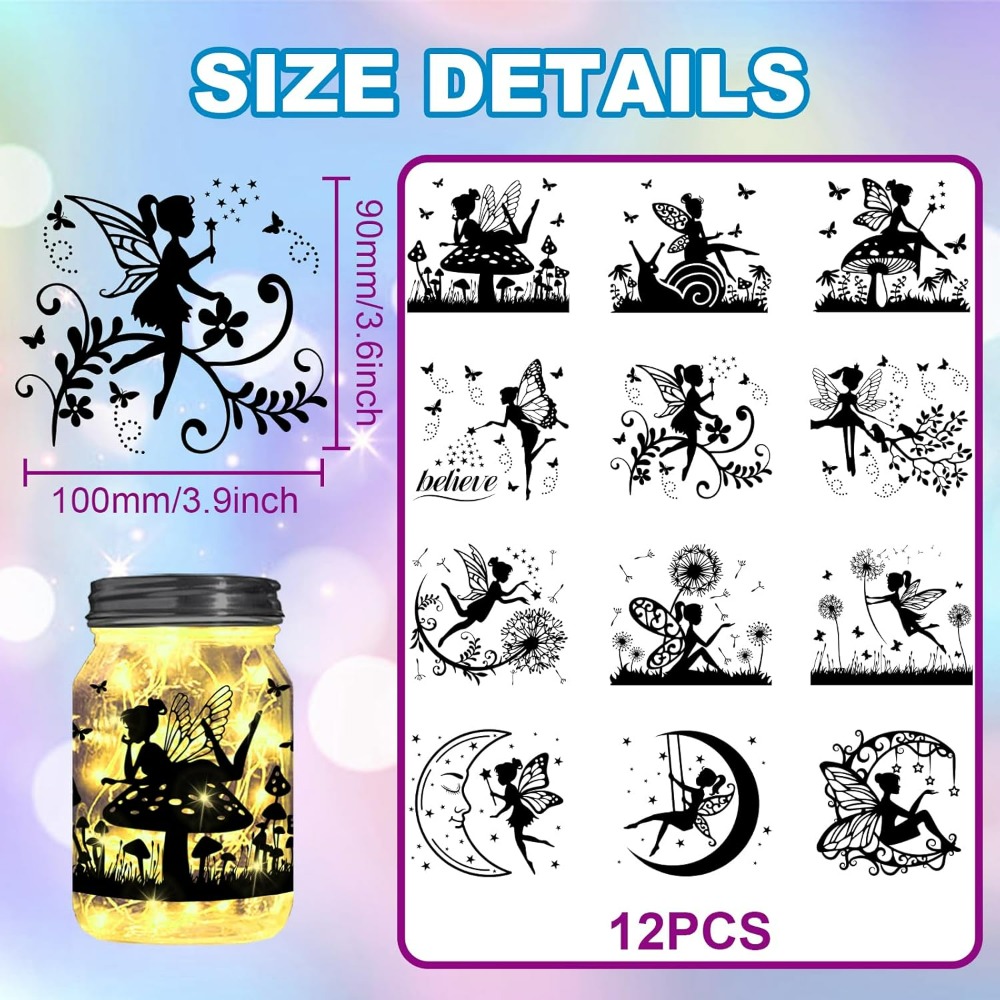 Elf Silhouette Jar Cutouts Pap - đánh giá và giá Home Decor Kit