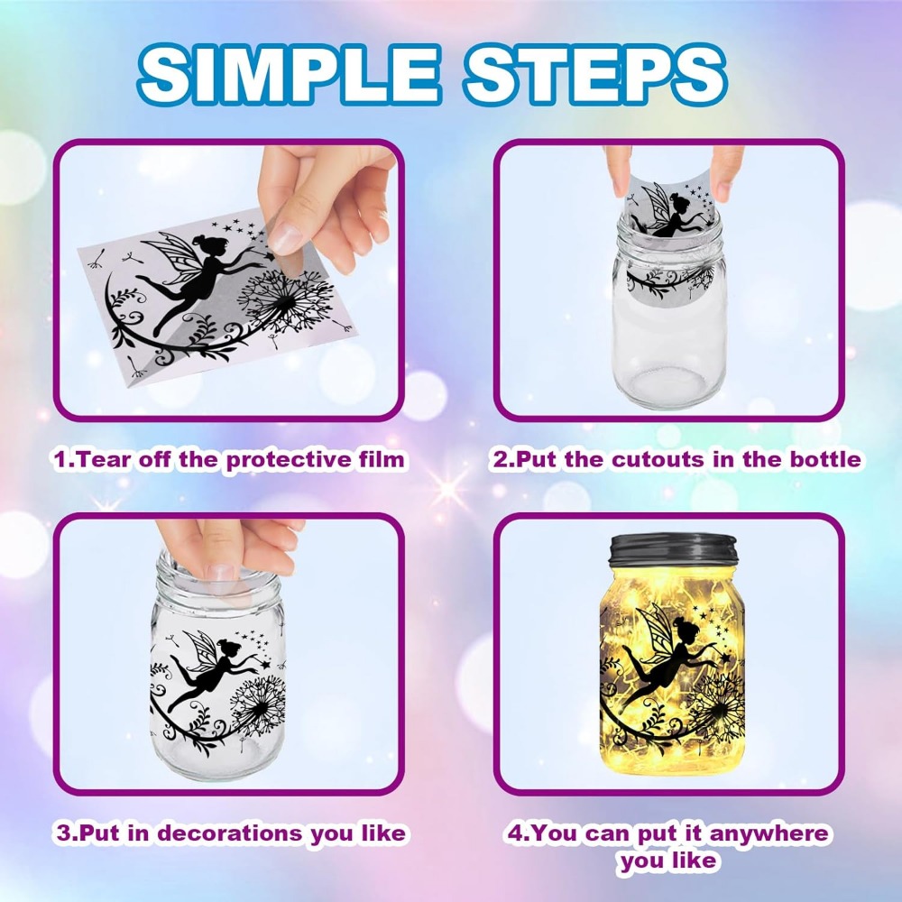 Elf Silhouette Jar Cutouts Pap - đánh giá và giá Home Decor Kit