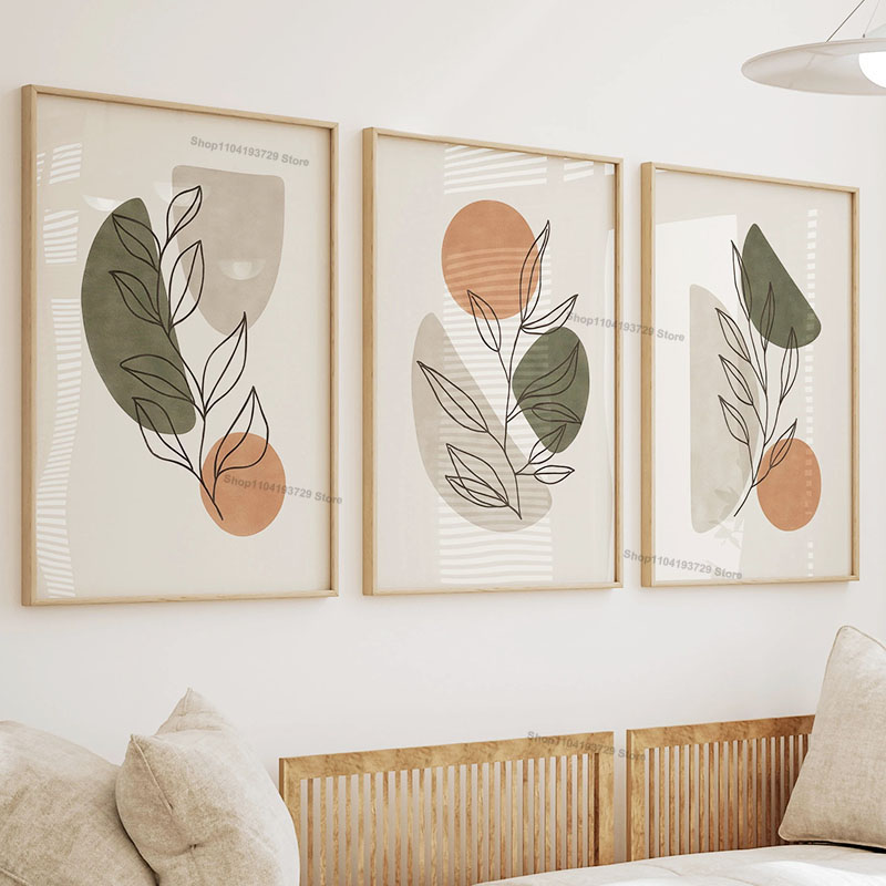 Boho Green Orange Leaf Sun Rai - đánh giá và giá Home Decor Orange