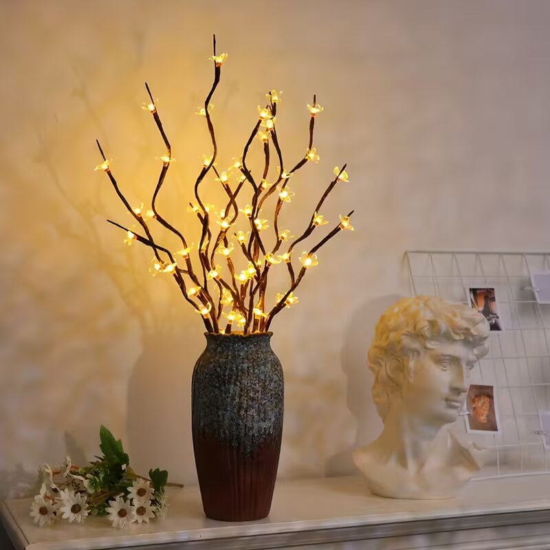 1/2PC 20LED Cherry Blossom Tre - đánh giá và giá Home Decor Vase