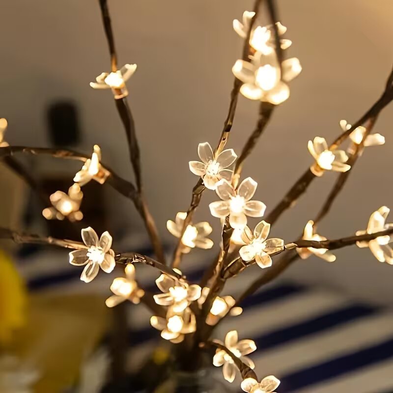 1/2PC 20LED Cherry Blossom Tre - đánh giá và giá Home Decor Vase