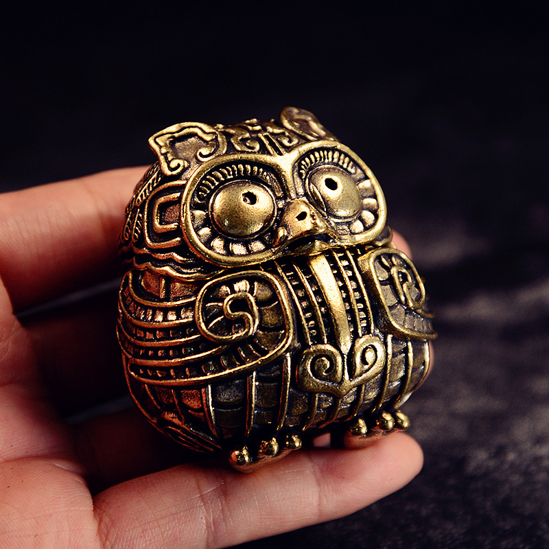 Antique Brass Cute Owl Small S - đánh giá và giá Home Decor Humacao