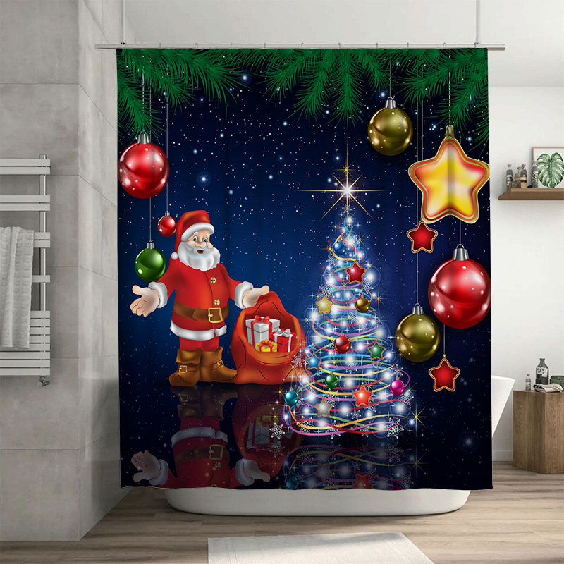 TU Christmas Shower Curtain Sa - đánh giá và giá Home Xmas Decor Ideas