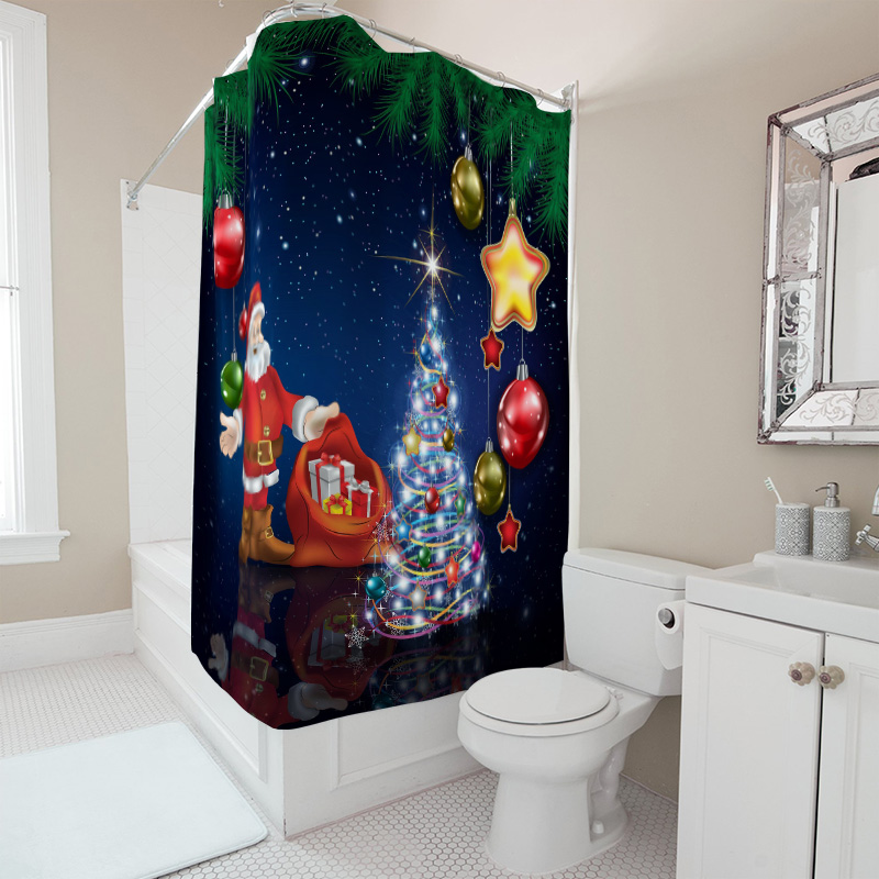 TU Christmas Shower Curtain Sa - đánh giá và giá Home Xmas Decor Ideas