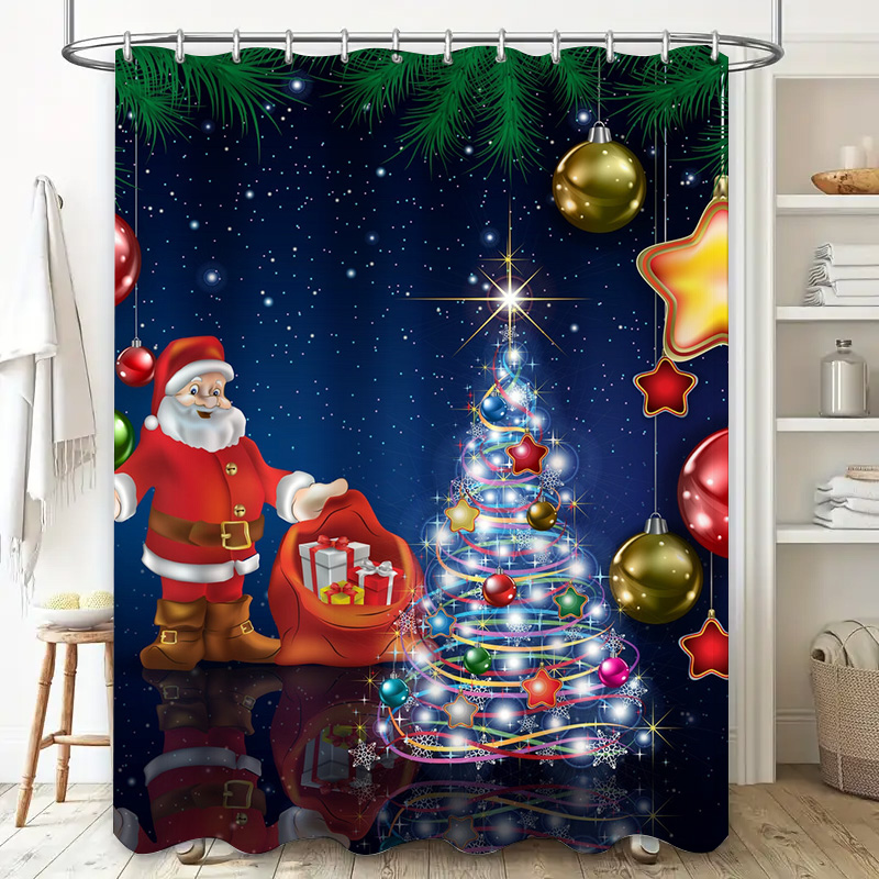 TU Christmas Shower Curtain Sa - đánh giá và giá Home Xmas Decor Ideas