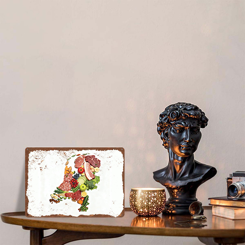 Food Map of Netherlands Made F - đánh giá và giá Home Decor Netherlands