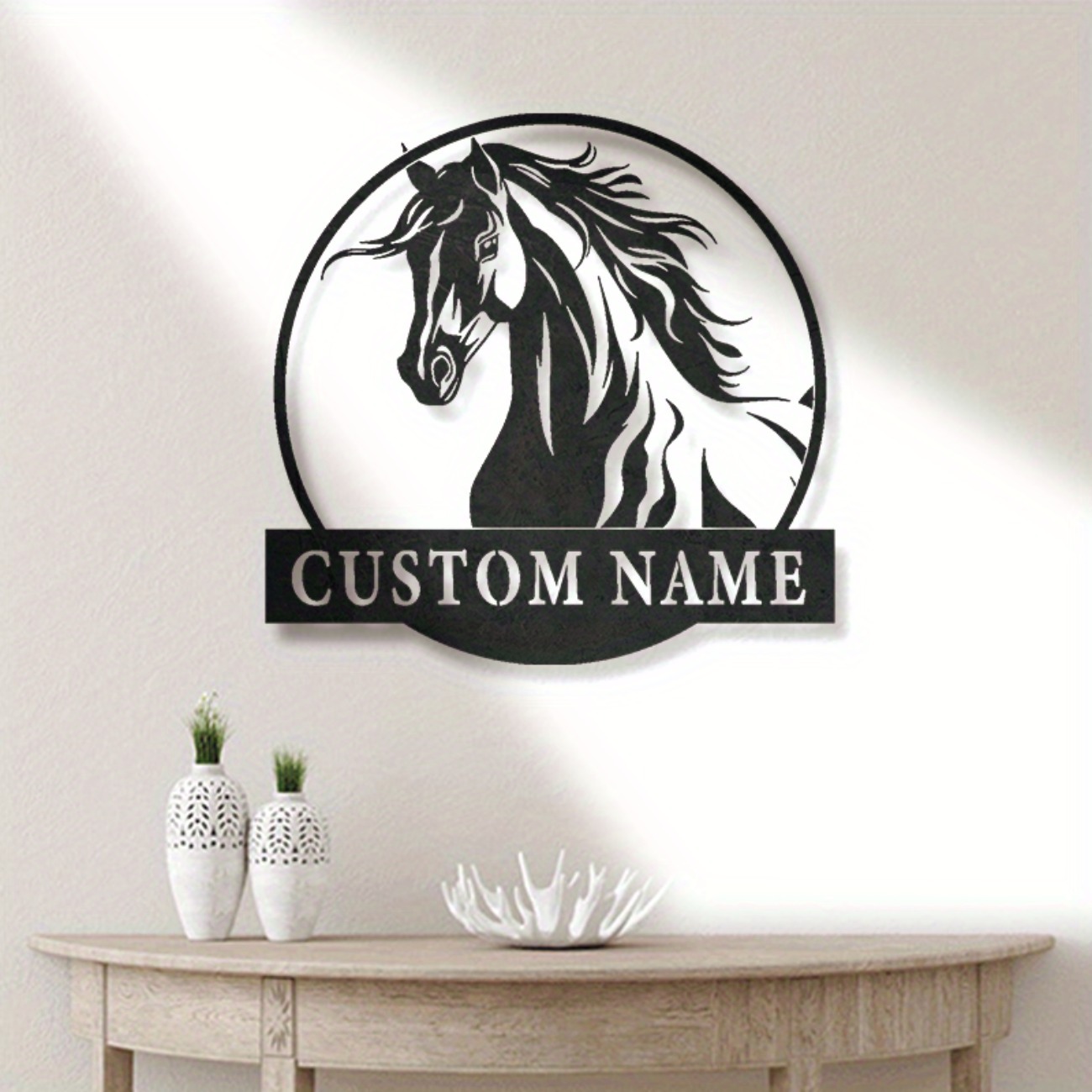 Custom Handmade Metal Horse Wa - đánh giá và giá Home Decor Handmade