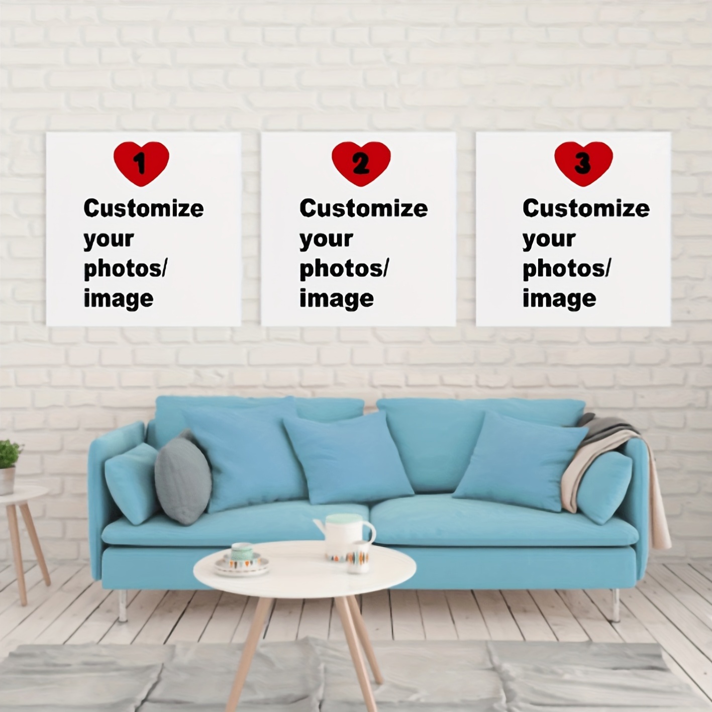 3pcs/set Custom Square Canvas  - đánh giá và giá Home Decor Kit